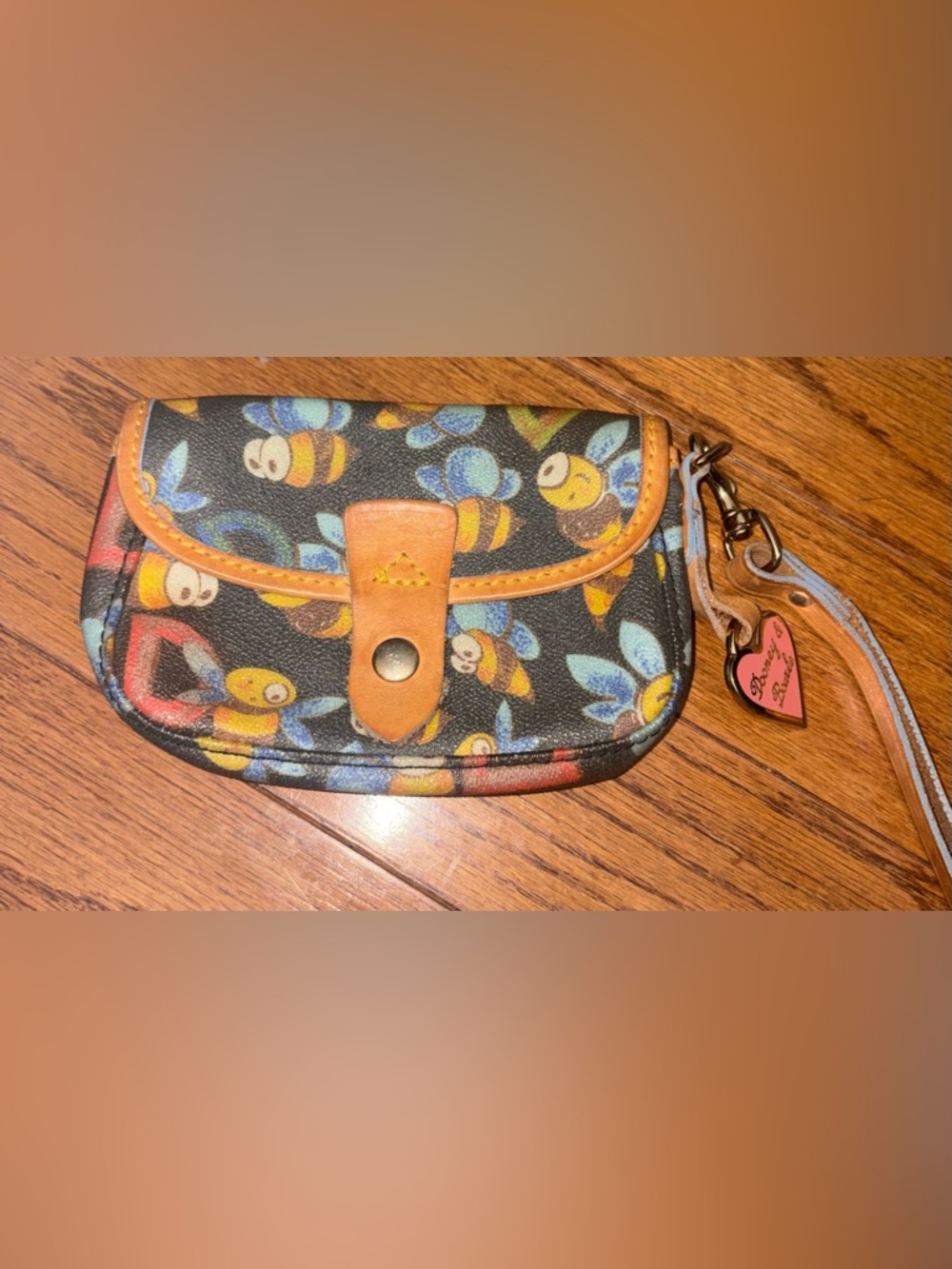 Dooney & Bourke bumblebee wristlet
